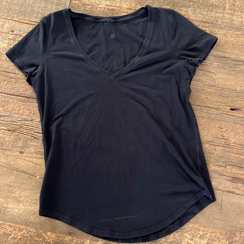 lululemon athletica Black Short Sleeve Tee